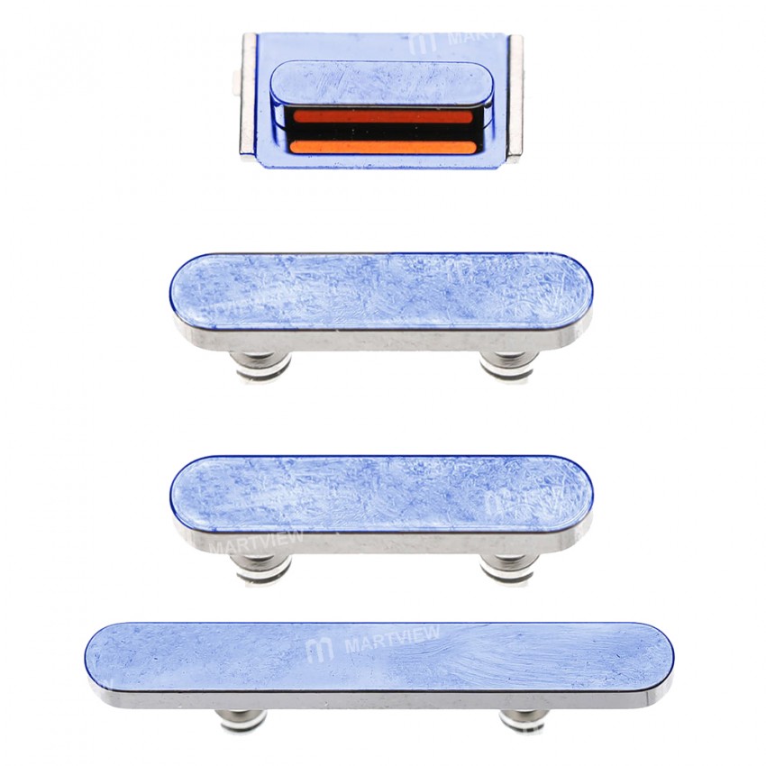 Replacement side button set for iPhone 13 pro 13 pro max blue