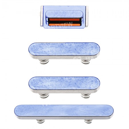 Replacement side button set for iPhone 13 pro 13 pro max blue