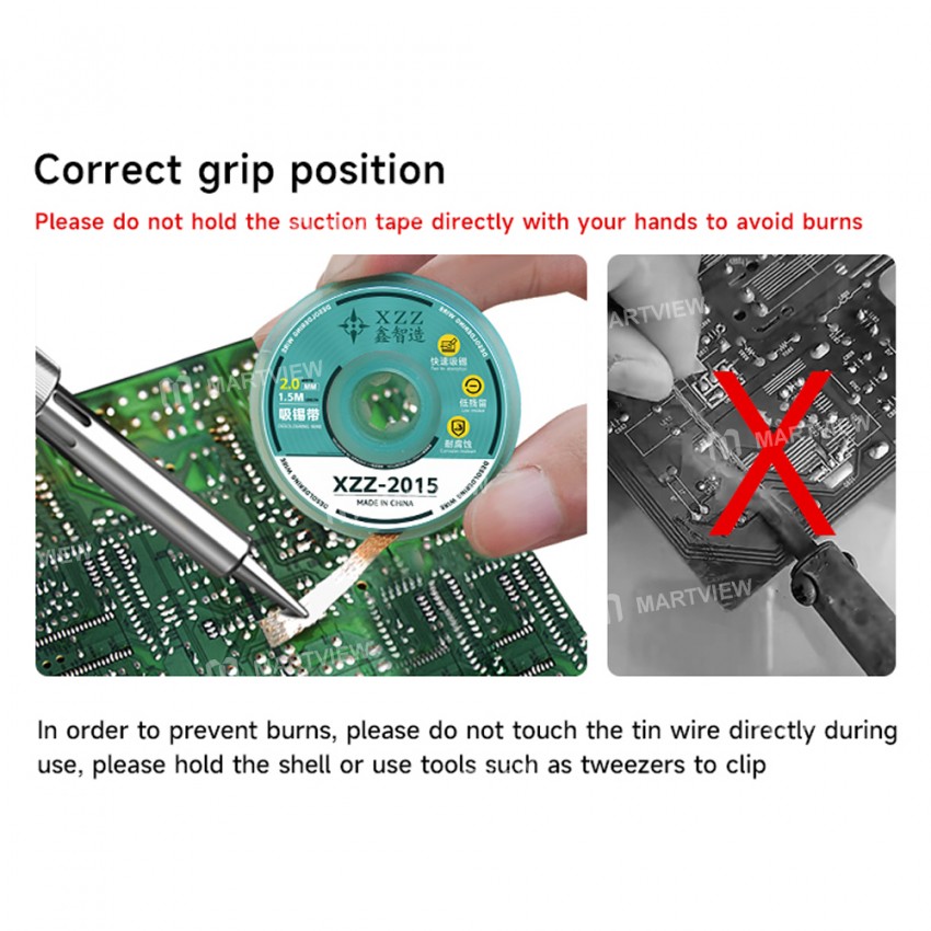 xinzhizao 15m-20mm-no-clean-powerful-desoldering-wire-7