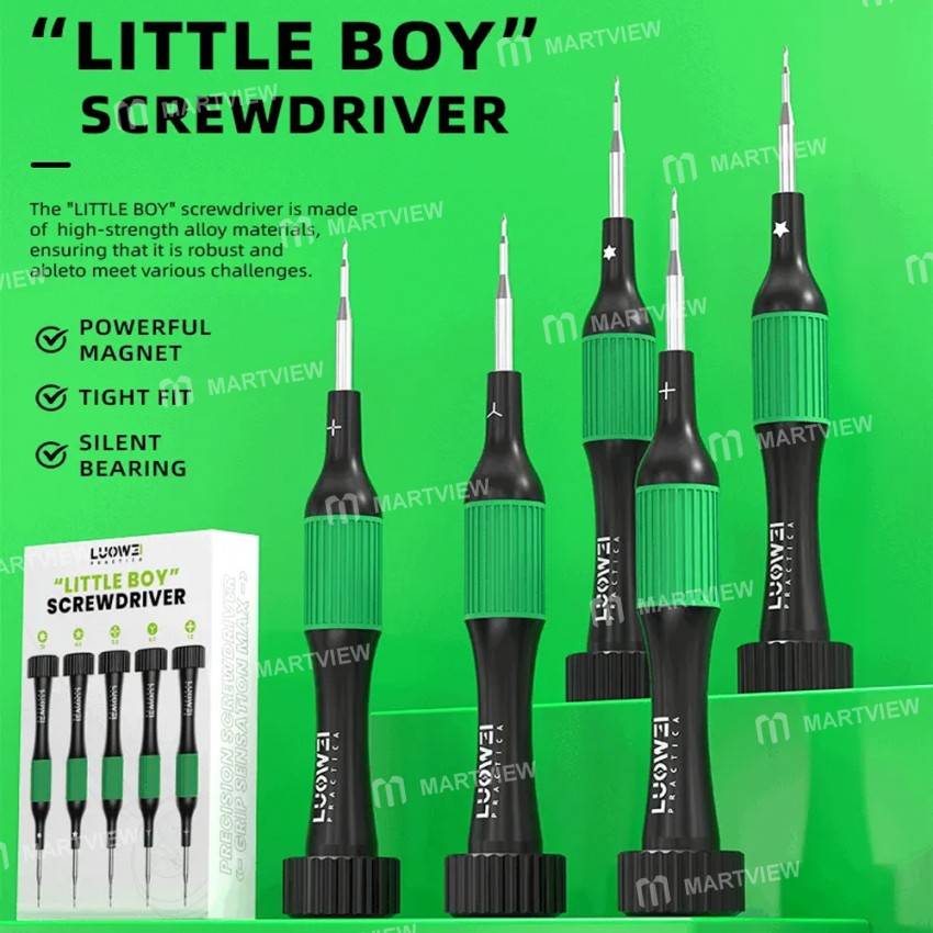 luowei little-boy-smooth-bearings-alloy-magnetic-screwdriver-set-for-mobile-phones-repair-6