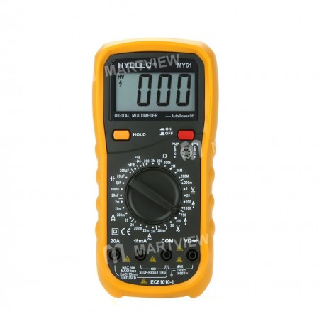 HYELEC MY61 DMM Digital Multimeter w / Capacitance & Transister Test