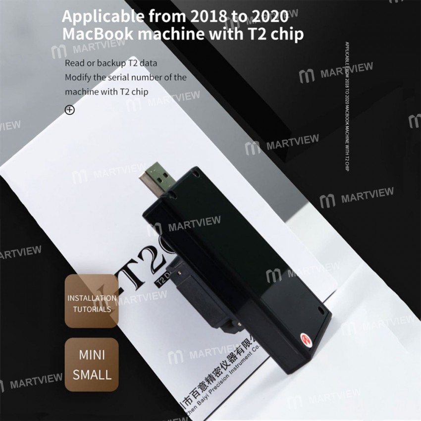 BY-T200 T2 Chip Data Assistant Backup Read Write Changing Number for Macbook