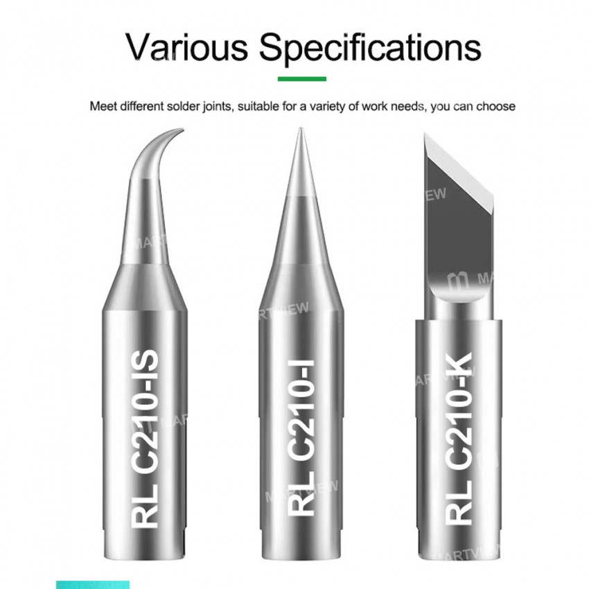 Relife RL-C210 Universal C210 Soldering Iron Replacement Head - 1Pcs
