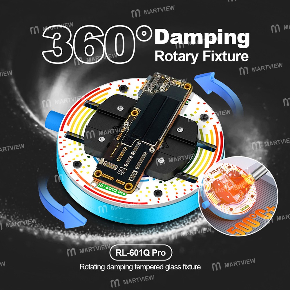 relife rl-601q-pro-rotating-damping-tempered-motherboard-repair-glass-fixture-8