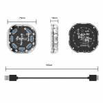 Orico H7U-U3 7 Ports High-Speed Transparent HUB USB3.0 Splitter