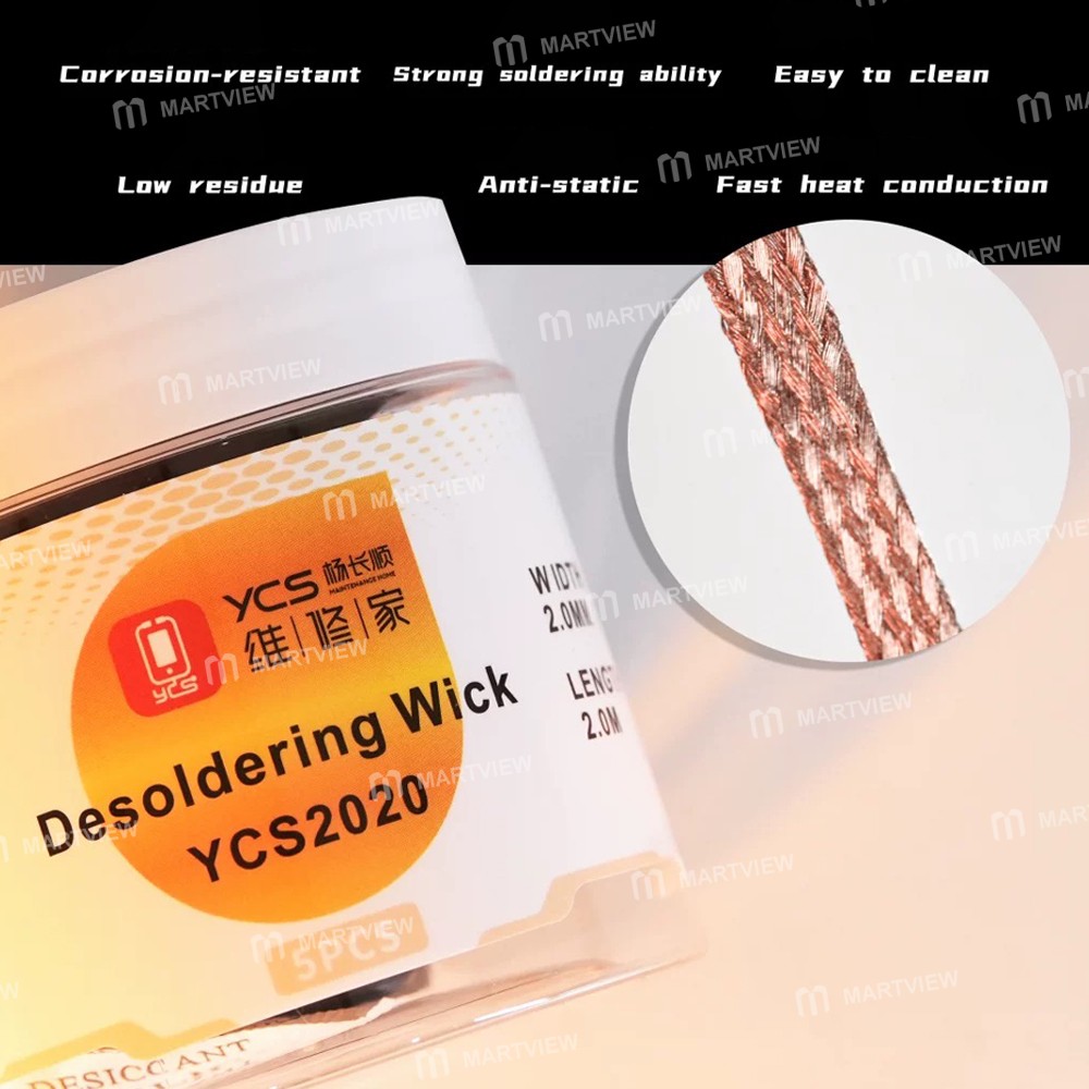 ycs 2020-double-layered-strong-soldering-wick-for-motherboard-soldering-de-tinning-5