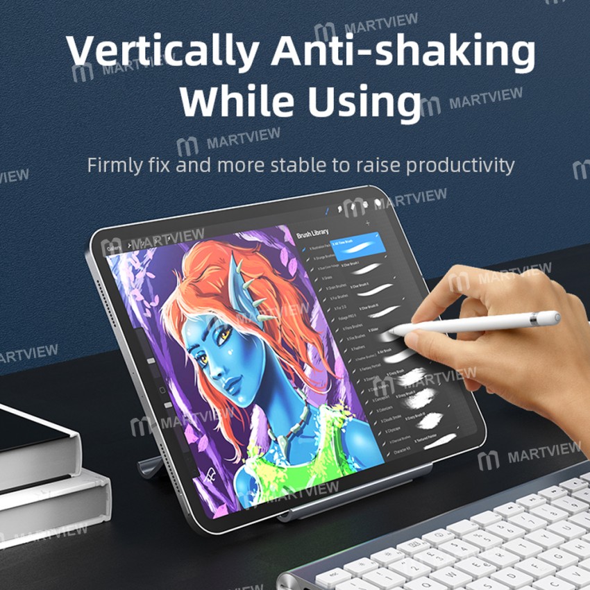 Heat Dissipation Non-slip Silicone Gravity Laptop Vertical Holder for MacBook/Surface/iPad