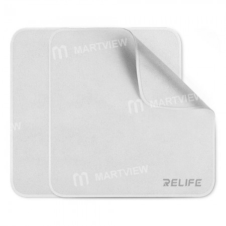 Relife RL-045C Microfiber Double-layer Polishing Cleaning Cloth for Screen / Glass Back Cover Cleaning