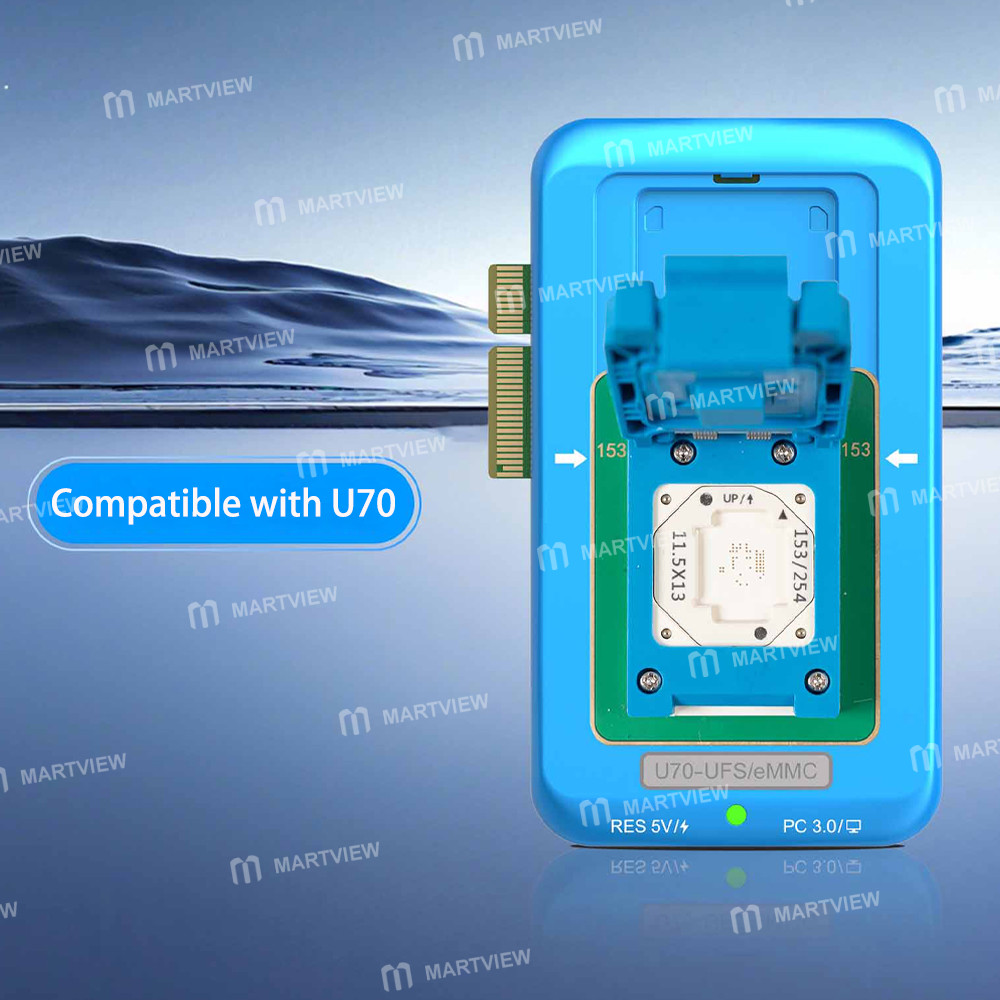jcid u70-gen-2-nand-programmer-dedicated-ufs153-ufs254-ufs297-reader-writer-dock-6