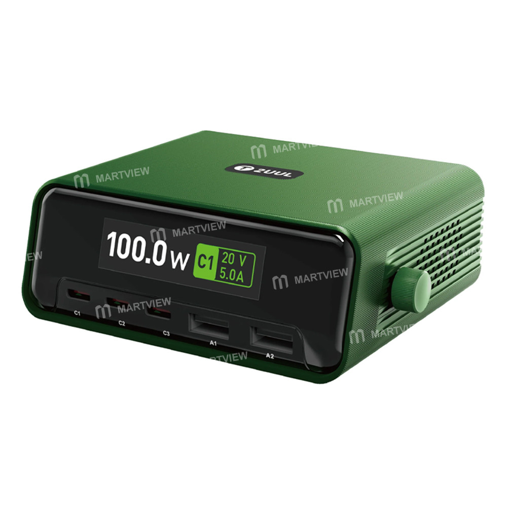 2uul pc12-colorful-large-screen-smart-digital-monitor-110w-muit-port-desktop-charger-1