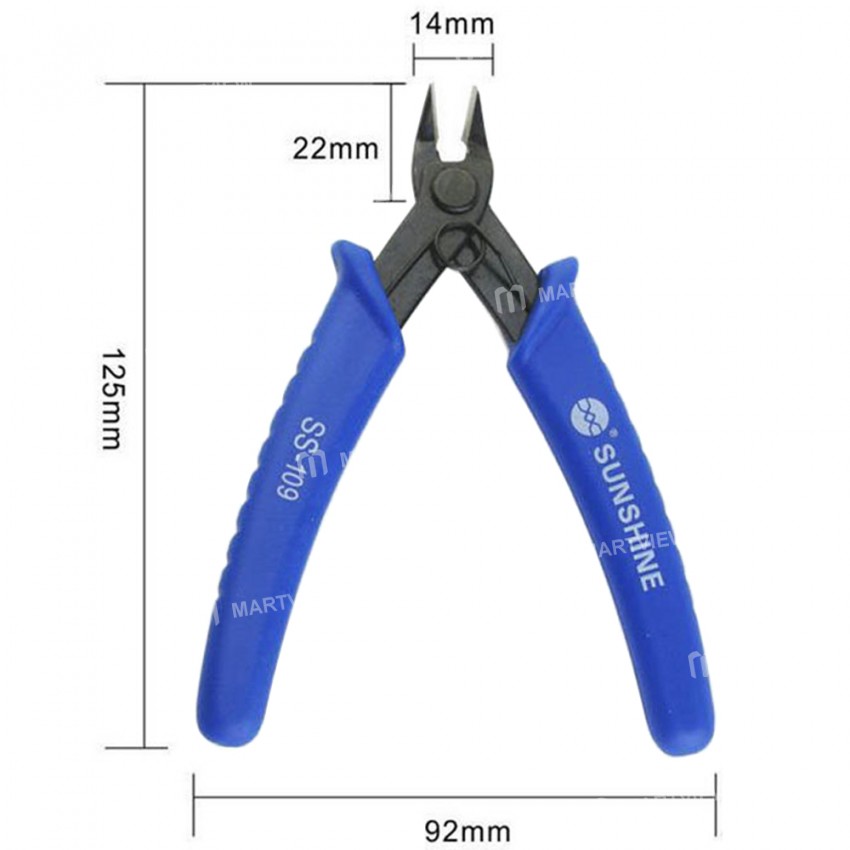 Sunshine SS-109 Industrial Grade 3.5-inch Mini Diagonal Pliers