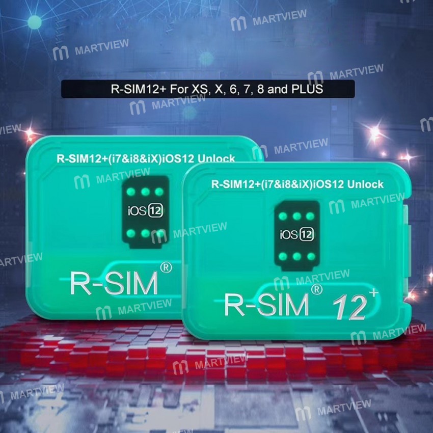 R-SIM12+ V16 Smart Cloud Card ICCID Auto unlock IOS 12.2 for iPhone Xs / X / 8 Plus / 8 / 7 / 7 Plus