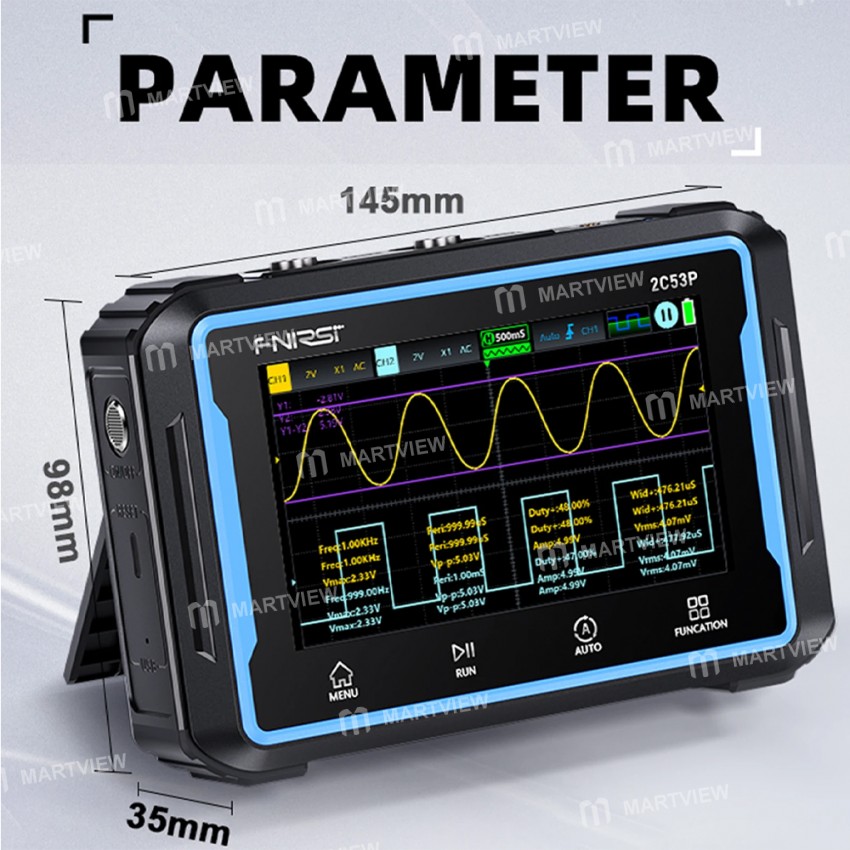 fnirsi 2c53p-handled-3-in-1-digital-oscilloscope-multimeter-signal-generator-with-touch-screen-9