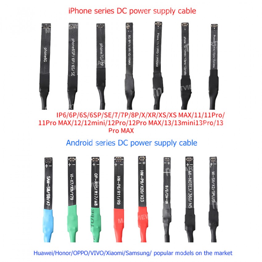 ZhiKai Power Supply Boot Control Test Cable for iPhone 6 to 13 Pro Max Samsung Huawei OPPO Xiaomi