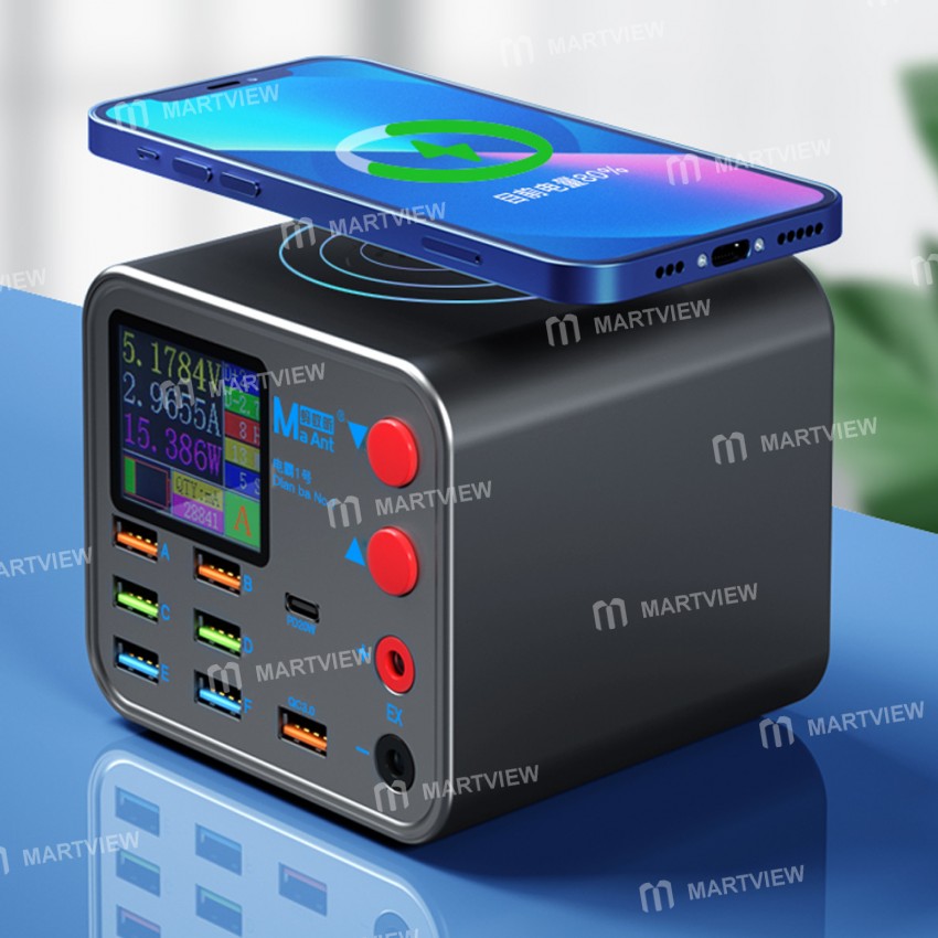 MaAnt DianBa No.1 Multi-function 8-Port PD Charger for Mobile Phone Current Data Line Detection