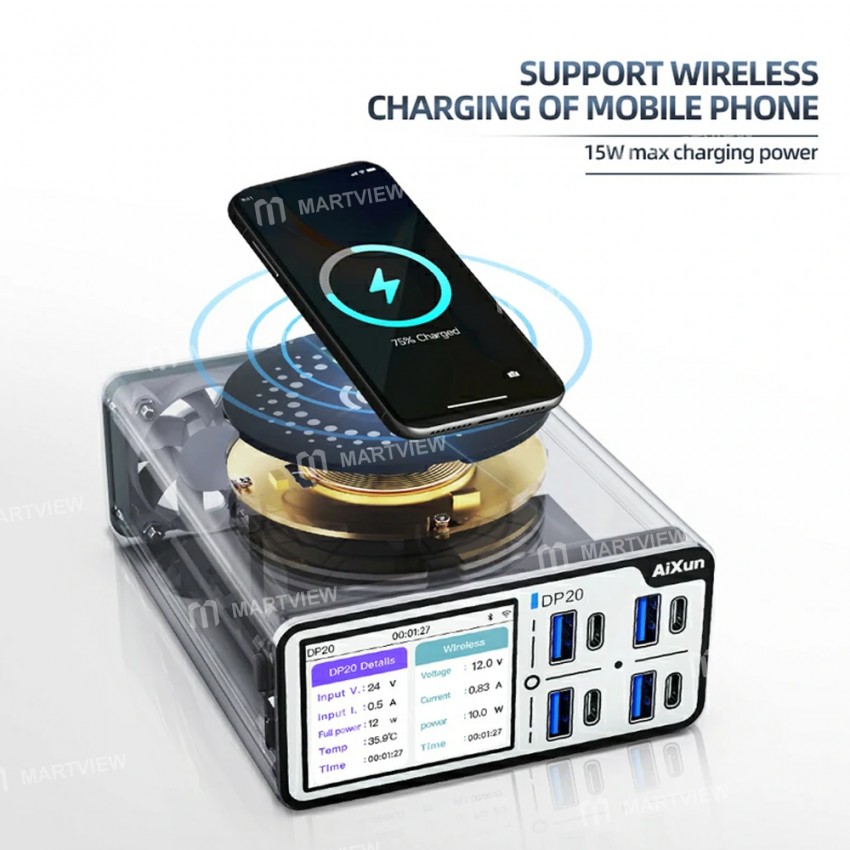 aixun dp20-200w-pd-qc-desktop-smart-fast-charger-6
