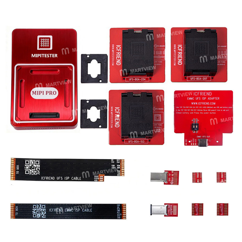 MiPi Pro Box + UFS153 + UFS254 + UFS297 + ISP Adapter + ISP Cable
