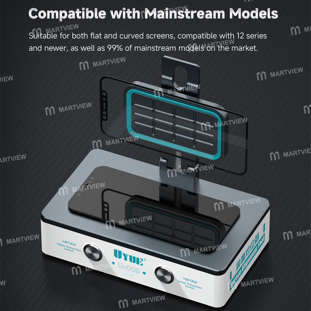 uyue u-009-8-inch-dual-independent-vacuum-system-lcd-screen-alignment-tool-2