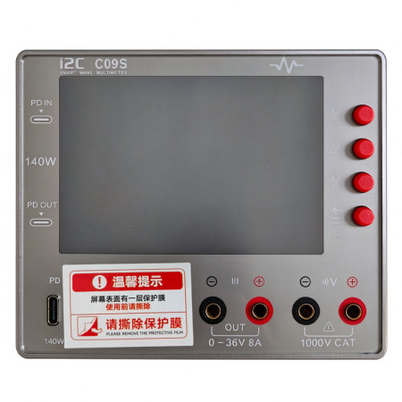 Upgraded Version i2C C09S Digital Waveform Ammeter with Charge Detection / Voltage Measurement