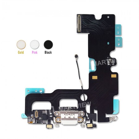 Replacement home button fingerprint repair flex cable usb charging dock flex cable for iPhone 7 7plus