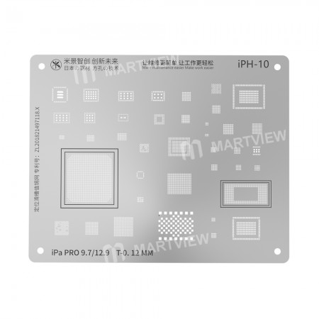 MiJing Reballing Stencil Plant Tin Steel Net for iPad Pro 9.7 / iPad Pro 12.9