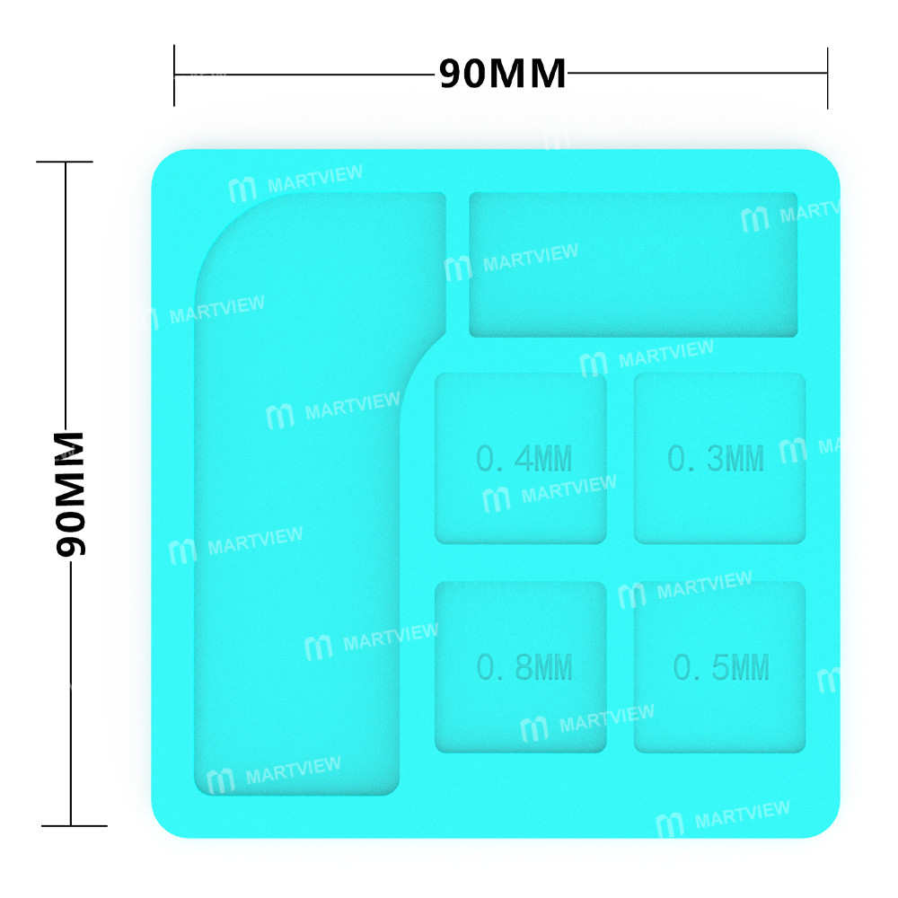 rf4 rf-po20-universal-multi-size-high-temperature-resistant-heat-insulating-tin-plated-silicone-pad-