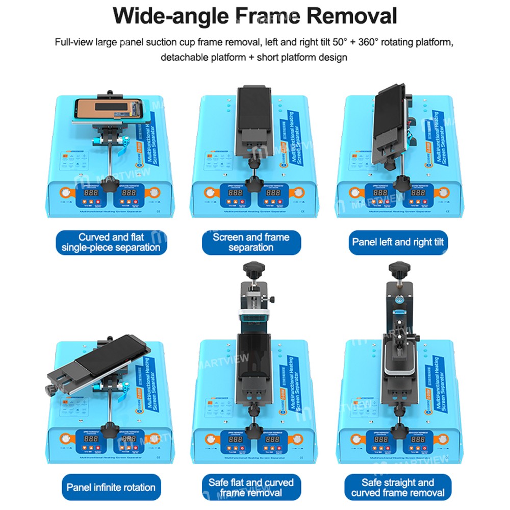 sunshine s-918m-multifunctional-all-in-one-frame-remover-and-screen-separator-machine-12