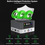 relife q7-80w-6-port-large-size-hd-color-screen-intelligent-charger-with-15w-wireless-charging-13