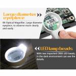 JAKEMY JM-Z19 8X Optical Magnifier with LED Lamp Beads Universal Electronics Maintenance Fix Repair