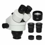 7X-45X 3.5X-90X Trinocular Microscope Head with Lens WF10X Eyepiece