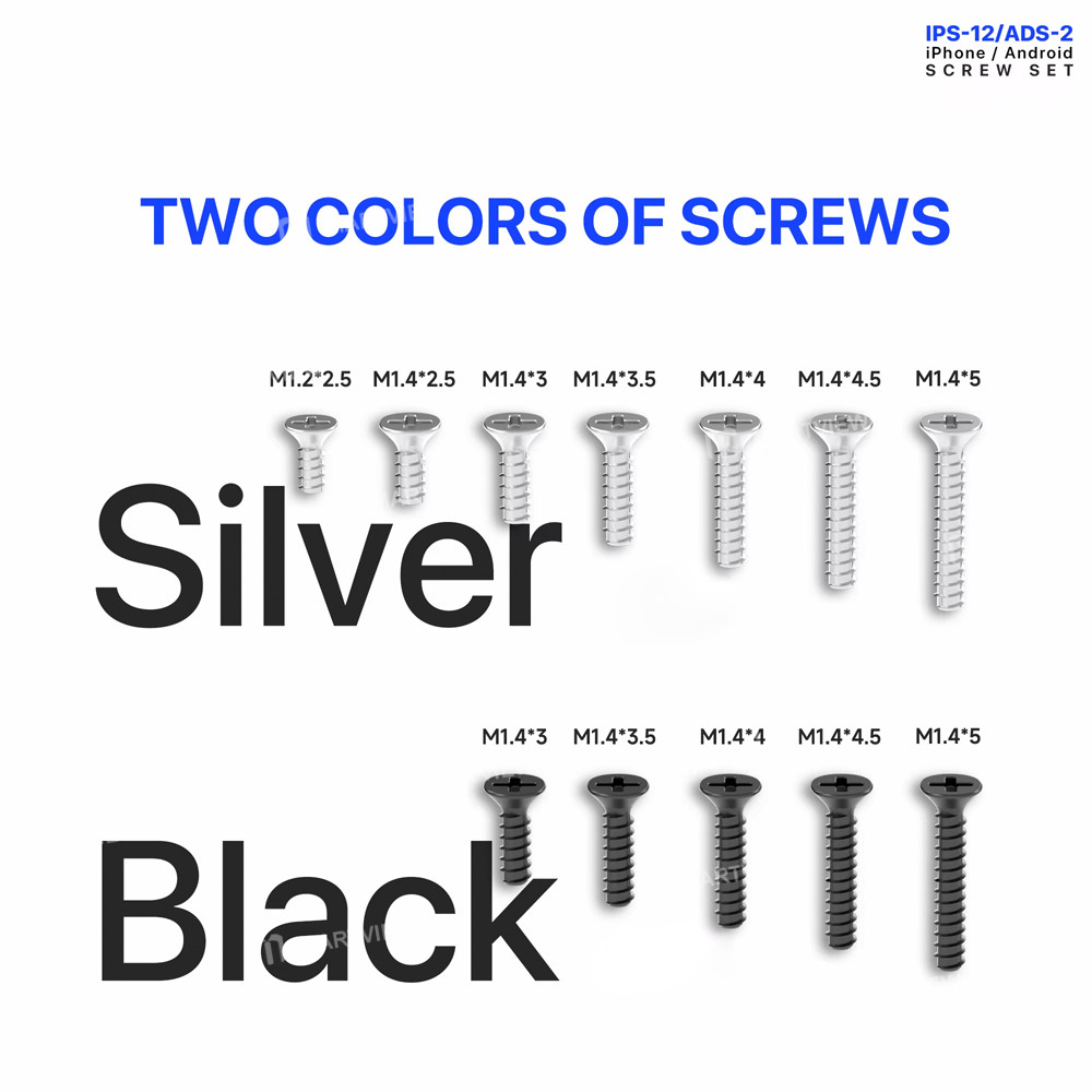 mechanic ips-12-ads-2-replacement-repair-screws-kit-for-iphone-most-android-phones-6