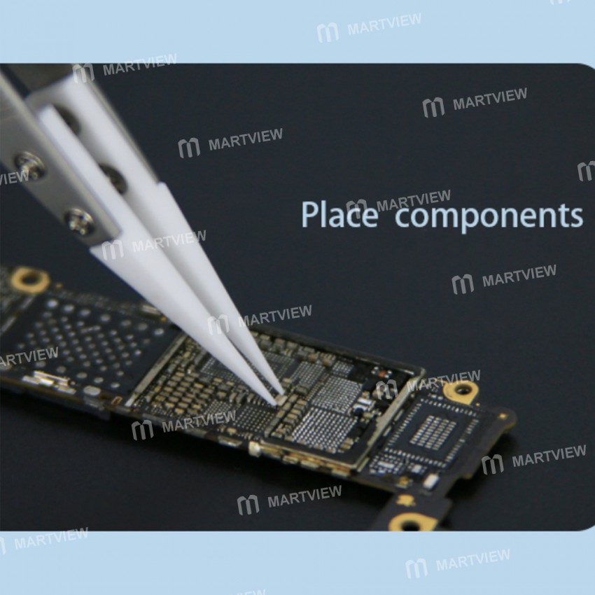 Sunshine SC-11A Non-Slip Anti-Static Ceramic Tweezers for Fly line IC Components Repair