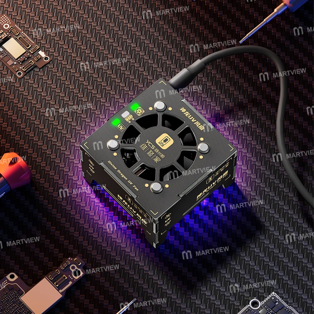 ycs divine-dragon-2-in-1-uv-curing-light-with-cooling-fan-for-motherboard-pcb-soldering-repair-5
