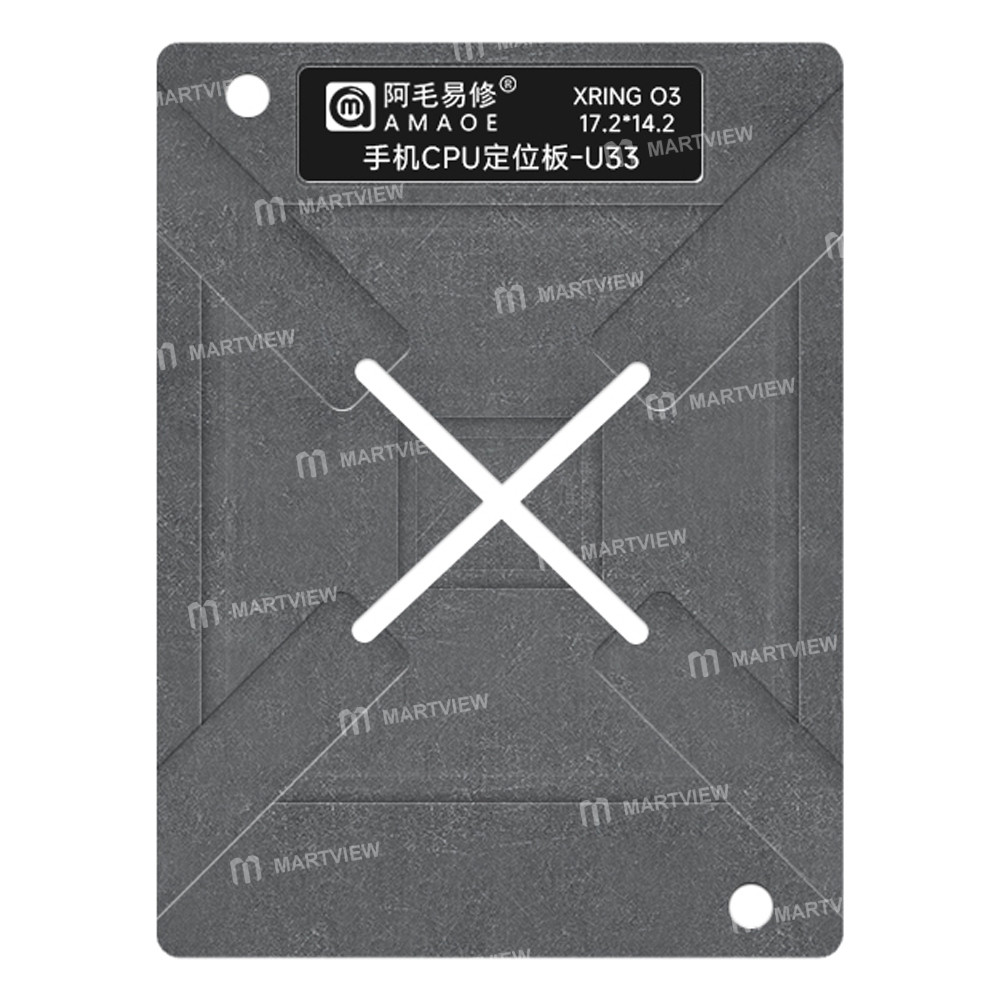 amaoe u33-xring-o3-xiaomi-xring-o3-cpu-bga-reballing-stencil-tin-plating-platform-set-for-xiaomi-18-