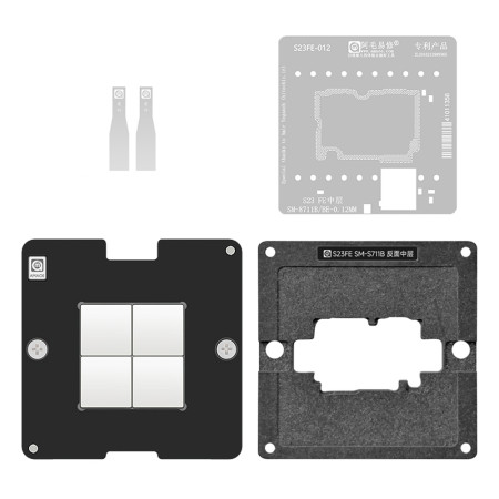 Amaoe Reverse Middle Layer BGA Reballing Stencil Platform Set for Samsung S23 FE SM-S711B