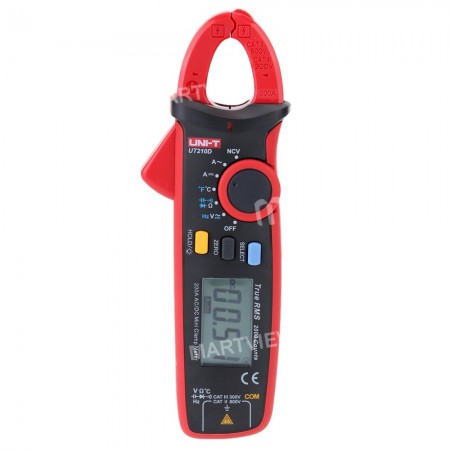 UNI-T UT210D Digital AC / DC Current Voltage Resistance Capacitance Clamp Meter Multimeter Temperature Measurement Auto Range