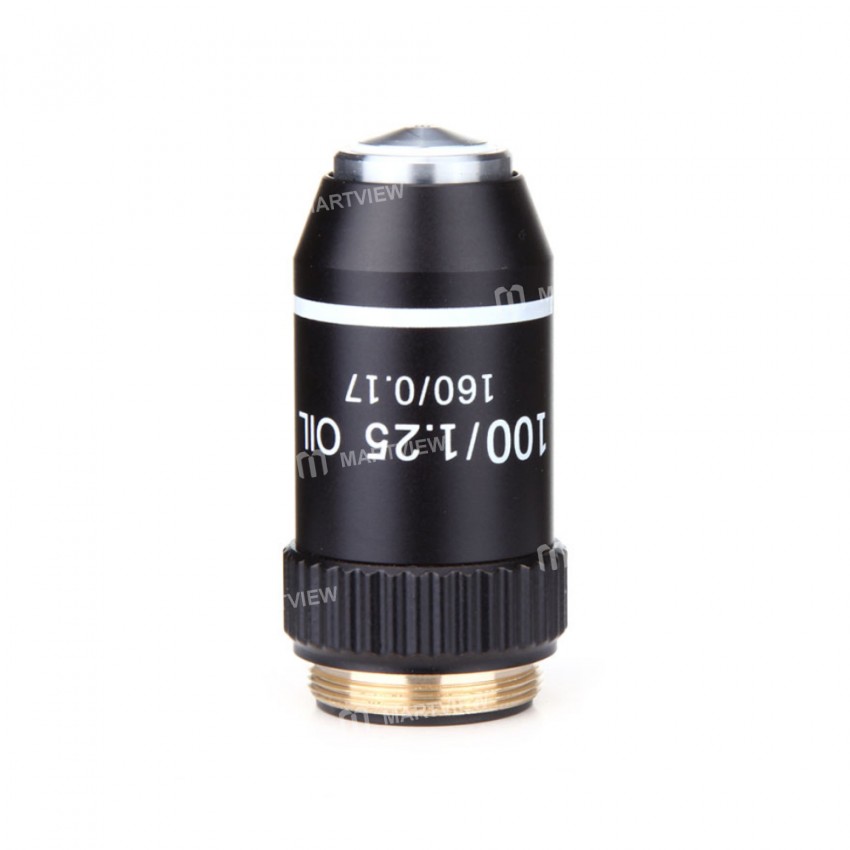 4X 10X 20X 40X 60X 100X High Quality Biological Microscope Objectives Achromatic lens - Black