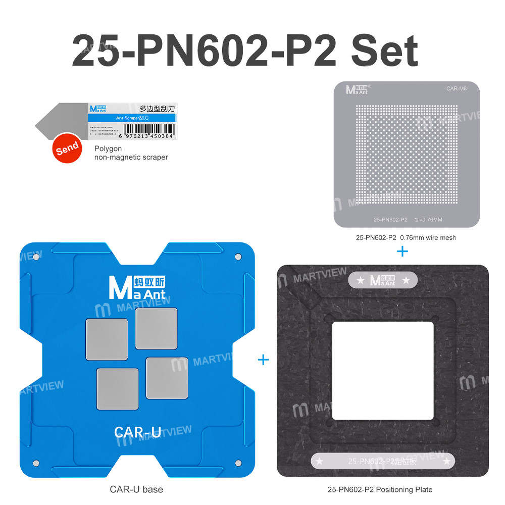 maant car-u-new-energy-vehicles-cpu-comprehensive-bga-reballing-stencil-tin-plating-platform-set-9