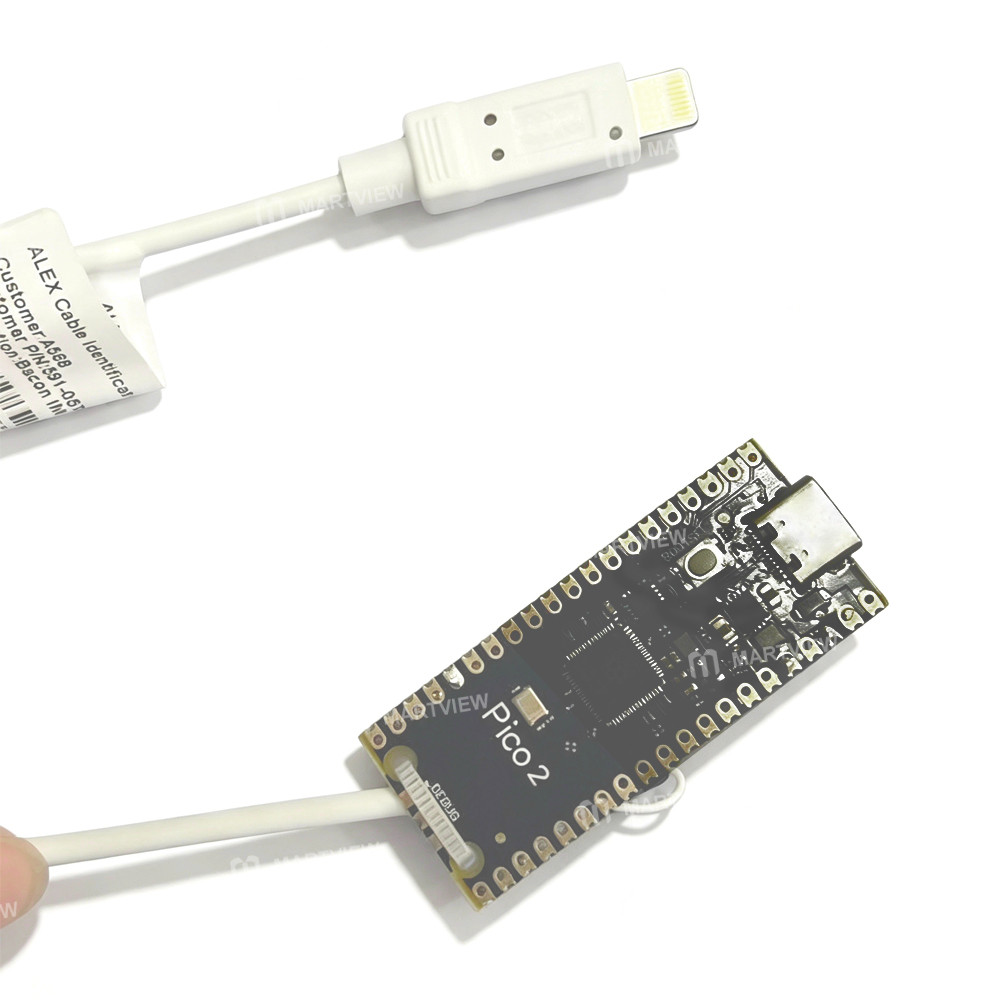 raspberry pi-pico-2--rp2350-microcontroller-development-board-with-lightning-flash-cable-for-iphone-