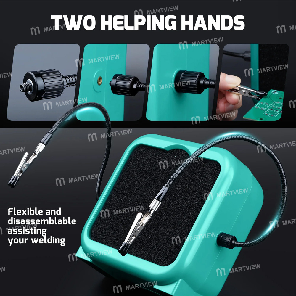 yihua 948dq-v-portable-strong-suction-soldering-fume-extractor-with-2pcs-helping-alligator-clip-4