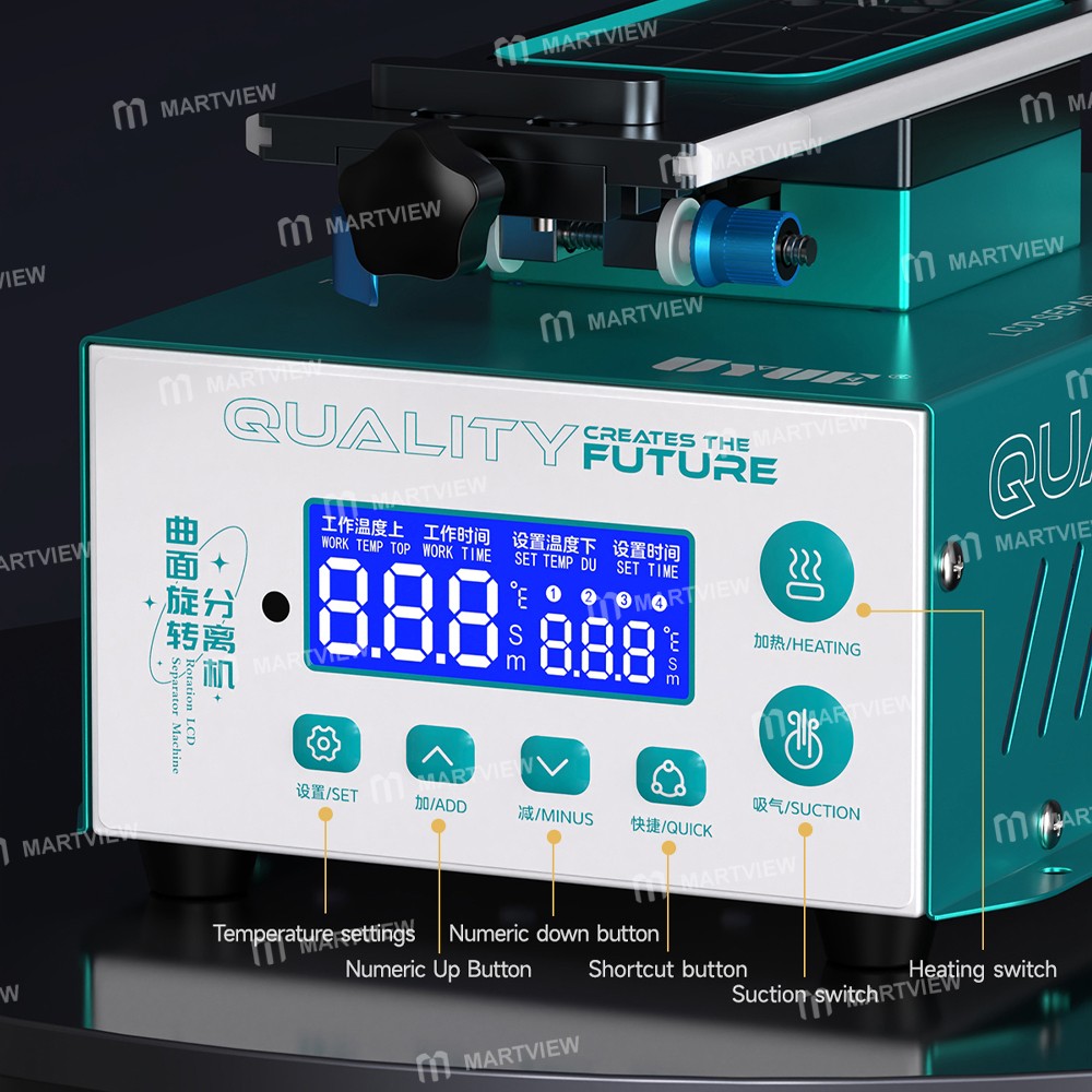 uyue 988s-2-360-adjustment-7-inch-double-suction-smart-lcd-screen-separating-machine-6