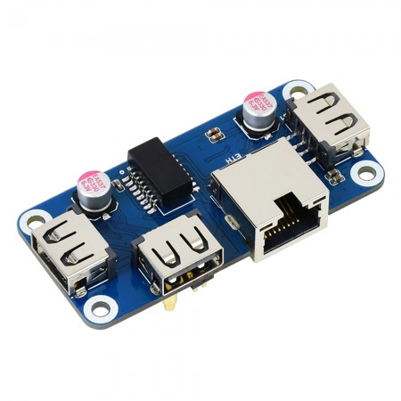 Ethernet USB HUB Expansion Board for Raspberry Pi ZERO / W / WH