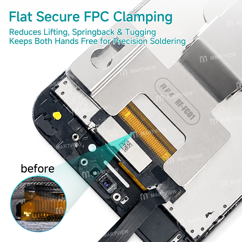 rf4 rf-fc01-universal-fpc-flex-cable-repair-clip-added-face-matrix-light-beam-alignment-feature--2pc
