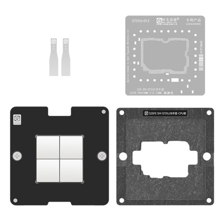 Amaoe 0.12mm S731U Middle Layer BGA Reballing Stencil Platform Set for Samsung S25FE SM-S731U / B