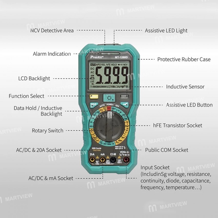 proskit mt-1280d-c-high-precision-true-rms-intelligent-anti-burning-digital-multimeter-2