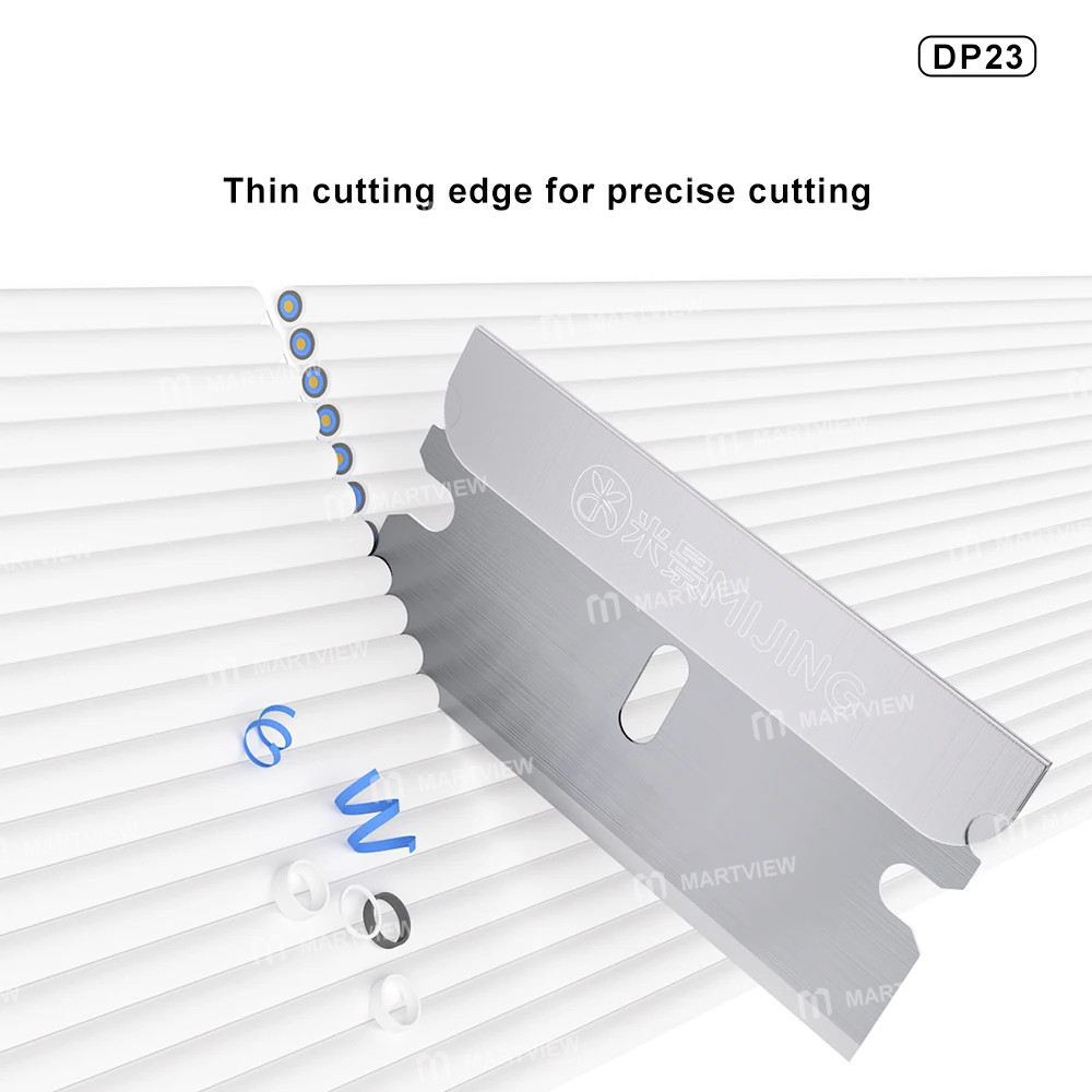 mijing dp23-single-sided-high-toughness-carbon-steel-blades-for-lcd-screen-oca-glue-remover-5