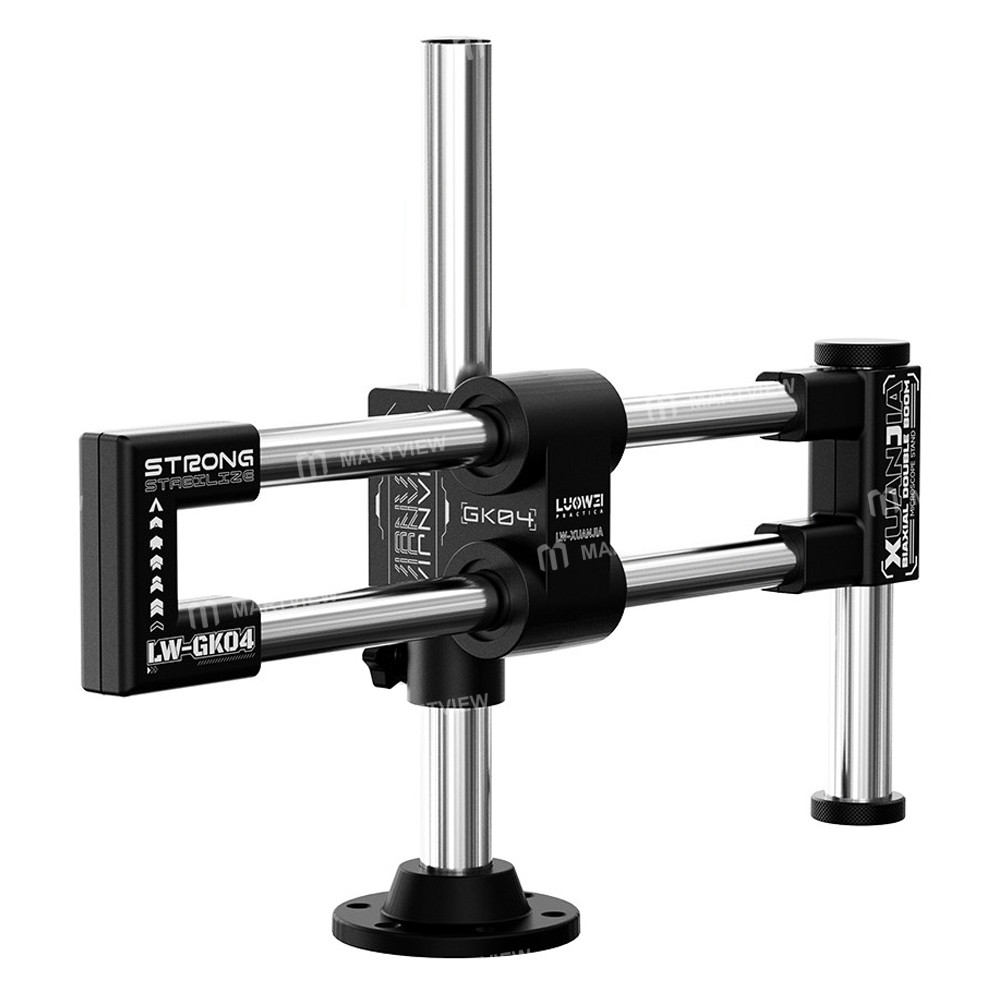luowei lw-gk04-xuanjia-dual-axis-dual-arm-microscope-swing-arm-stand-compatible-with-most-microscope