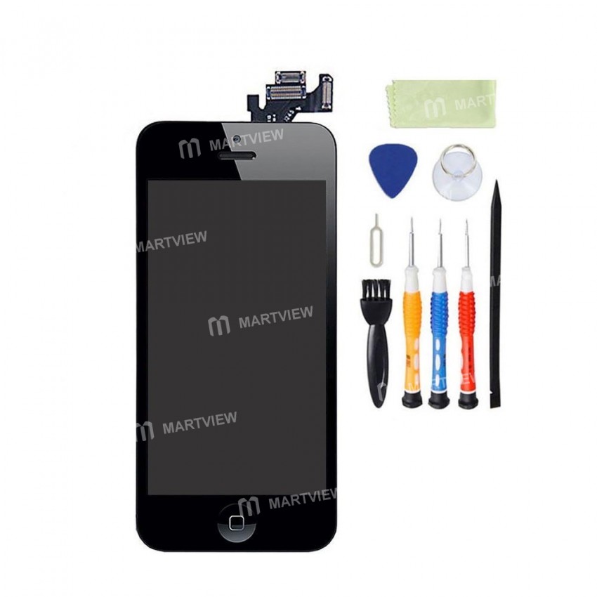 Replacement OEM iPhone 5 LCD with spareparts home button earphone camera etc bl ack