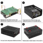 x1004 pcie-to-m2-nvme-protocol-dual-ssd-expansion-board-for-raspberry-pi-5-4