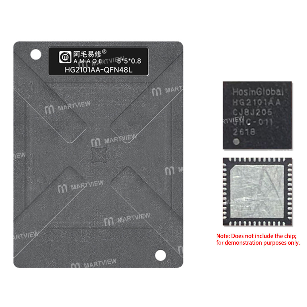 amaoe 012mm-hosinglobal-hg2101aa-qfn48l-ic-chips-bga-reballing-stencil-platform-set-3